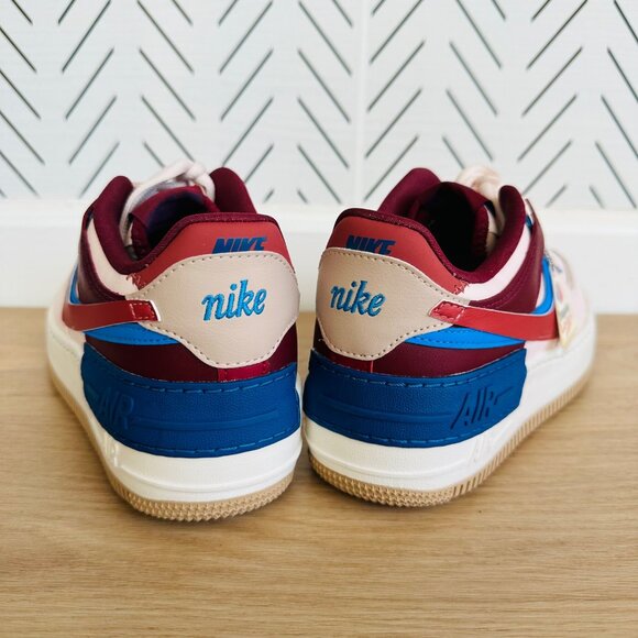 ❤️Nike Air Force 1 Low Shadow Sz 10 Women Shoes Pink Burgundy Sneaker CI0919-601 - Picture 8 of 14